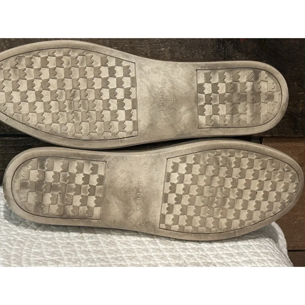 Birdies The Swift Metallic Gold Leather Slip On Sneakers‎ Tennis Shoes Womens 9